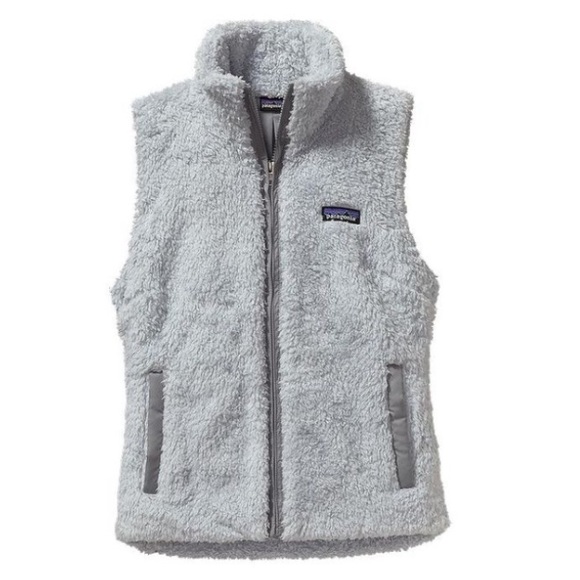 Patagonia Los Gatos Fleece Vest Gray Sherpa Large - Picture 1 of 8